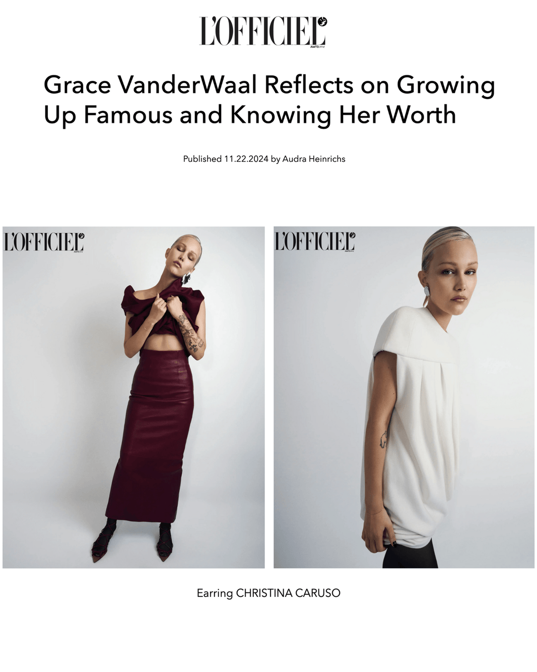 LOfficielUSA.com - Christina Caruso