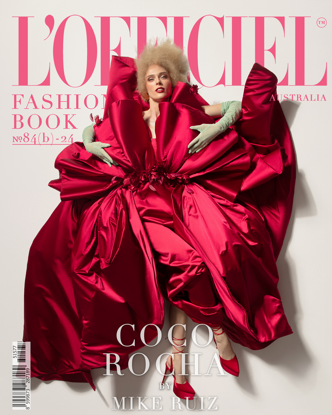 L'Officiel Magazine featuring model Coco Rocha in the cover wearing Christina Caruso earrings