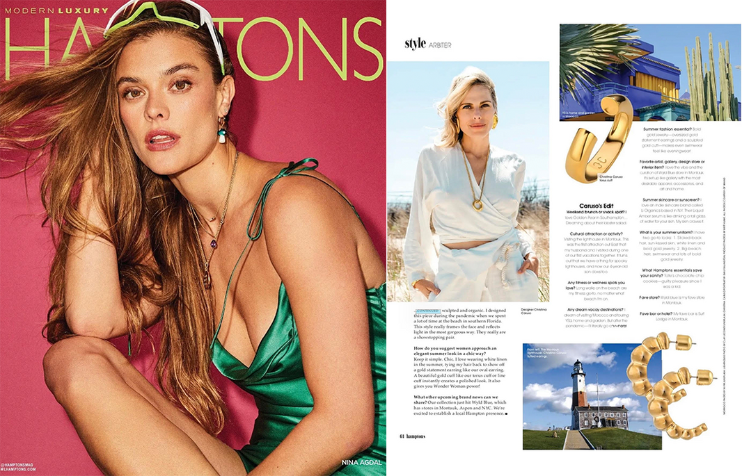 Modern Luxury magazine featuring Christina Caruso Jewelry Design