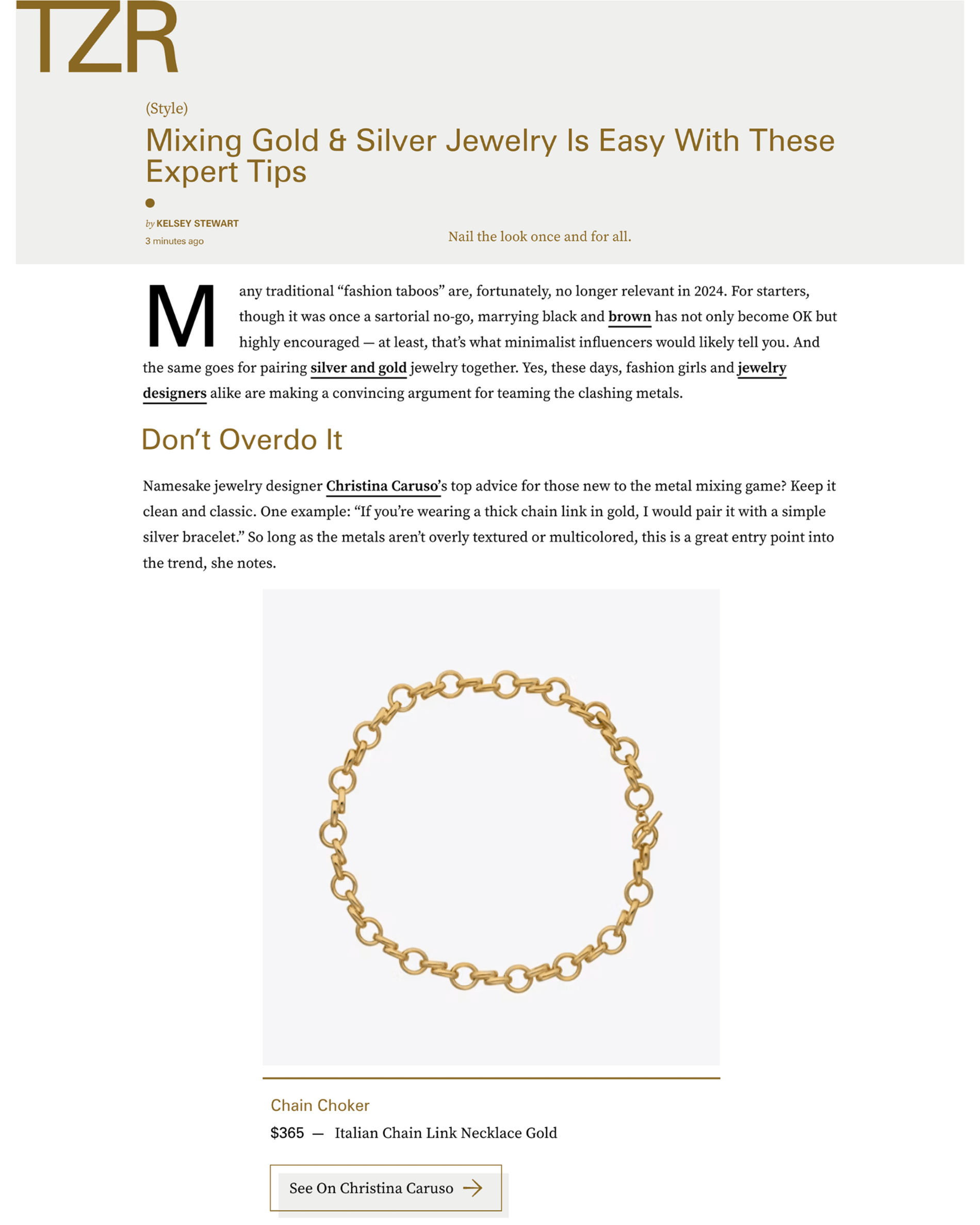 TheZoeReport.com - Christina Caruso