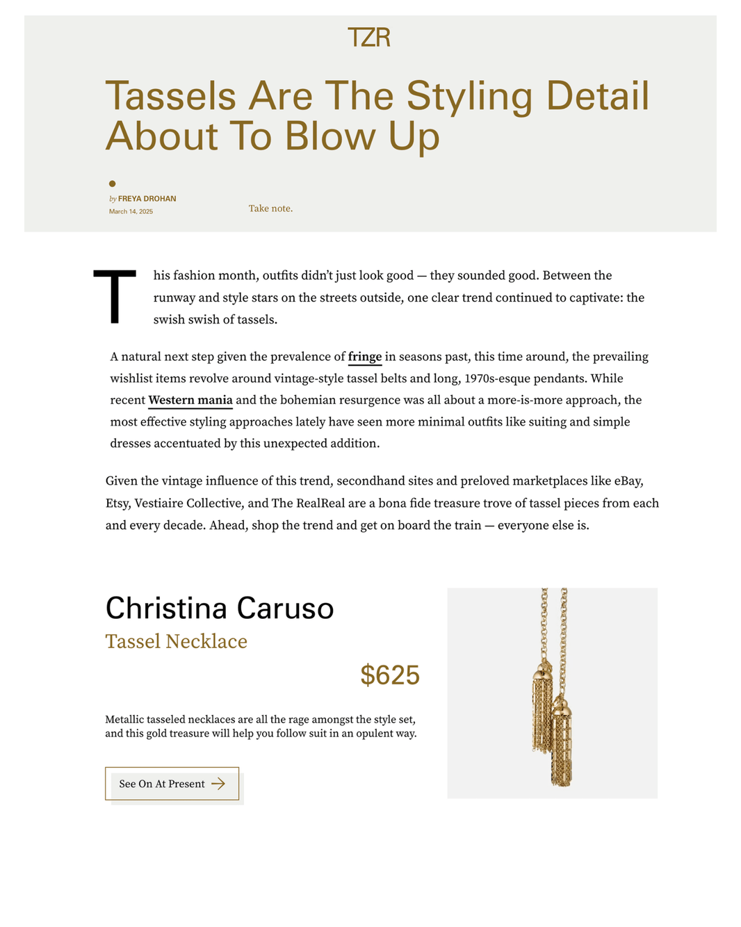 TheZoeReport.com - Christina Caruso