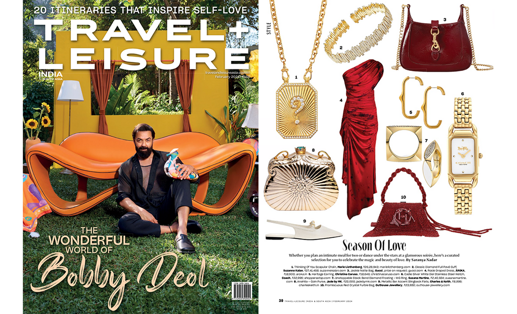 Travel Leisure magazine featuring Christina Caruso earrings