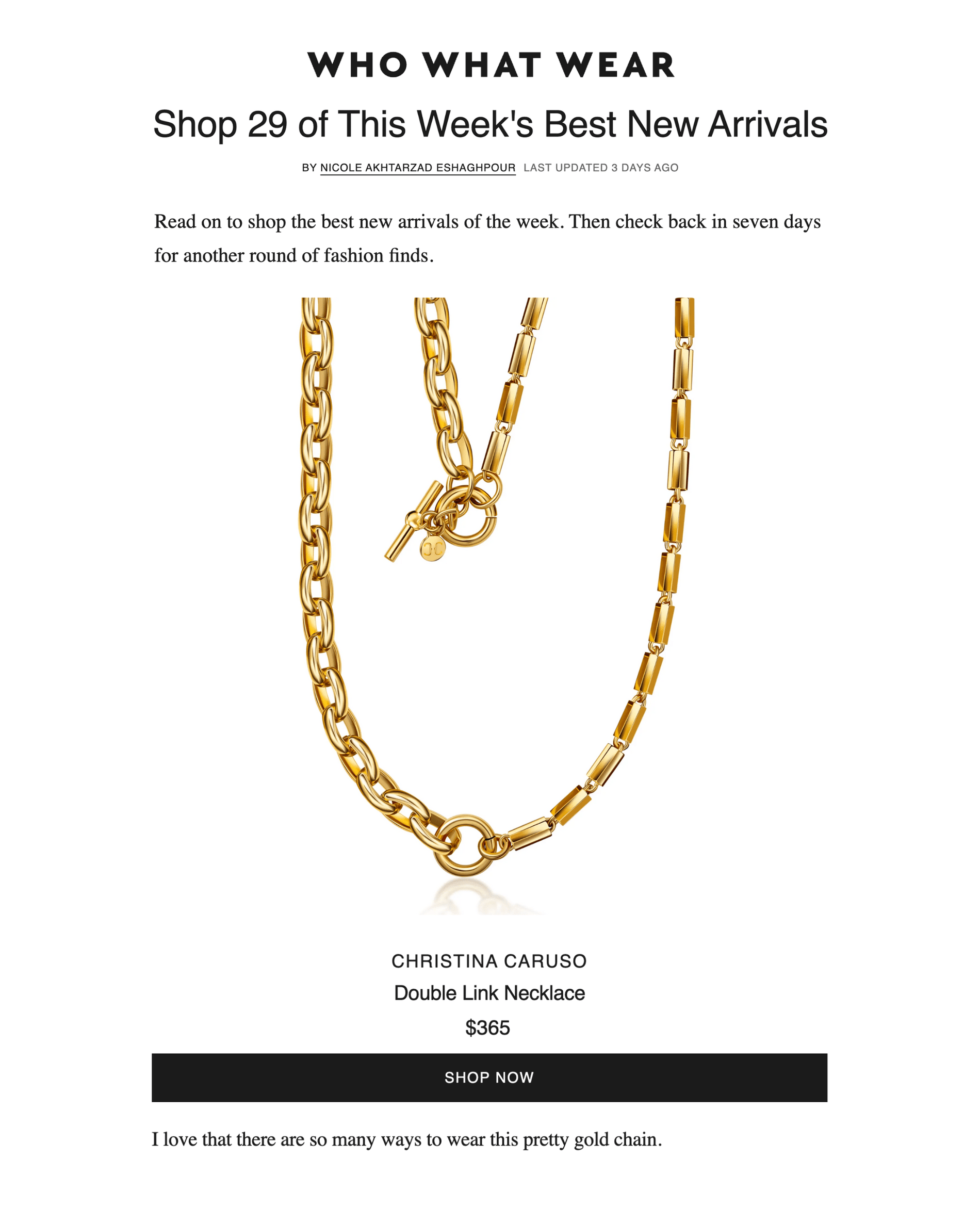 WhoWhatWear.com - Christina Caruso