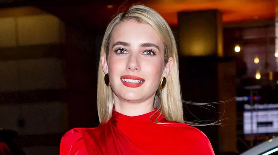 Emma Roberts wearing Christina Caruso earrings