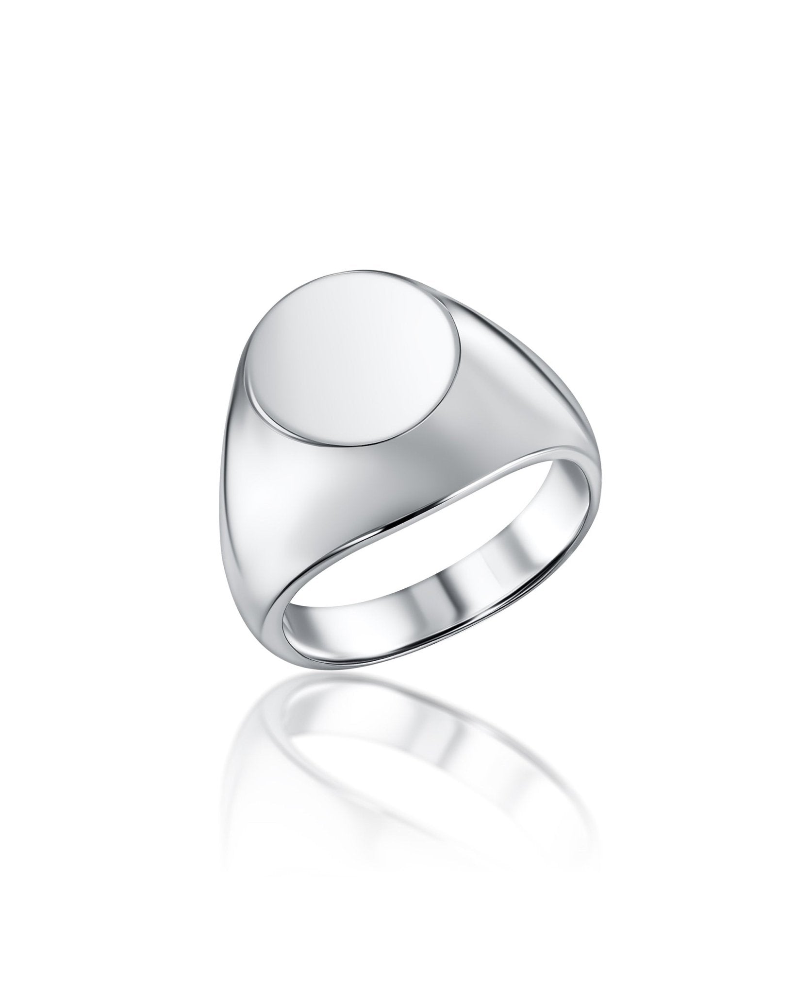 Signet Ring in Sterling Silver - no engraving - Christina Caruso