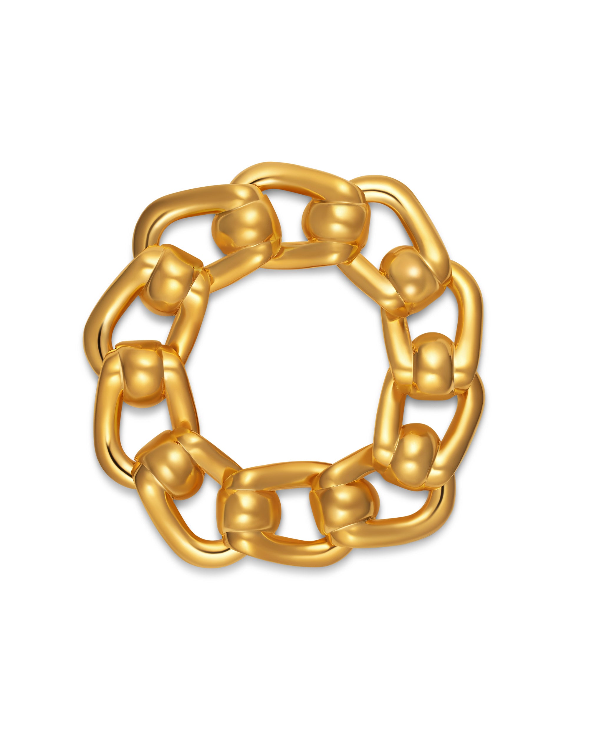 Horse Bit Link Bracelet Gold