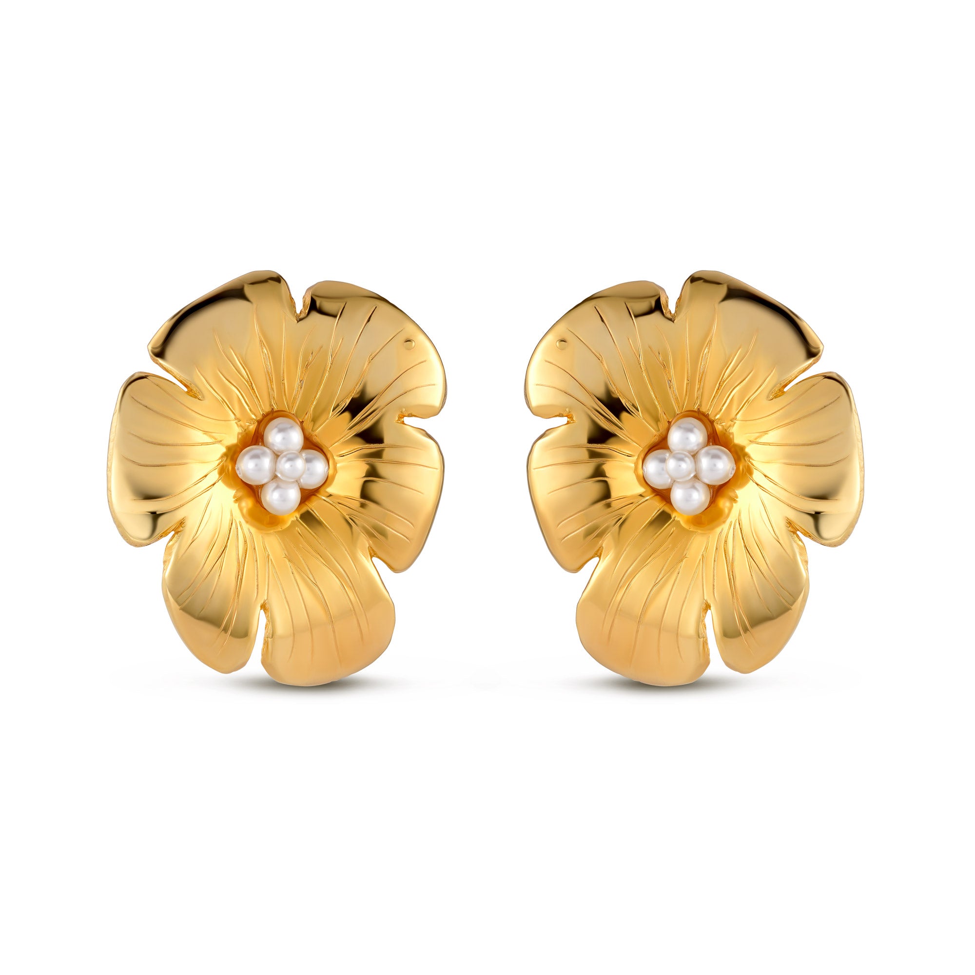 Large Poppy Flower Earring