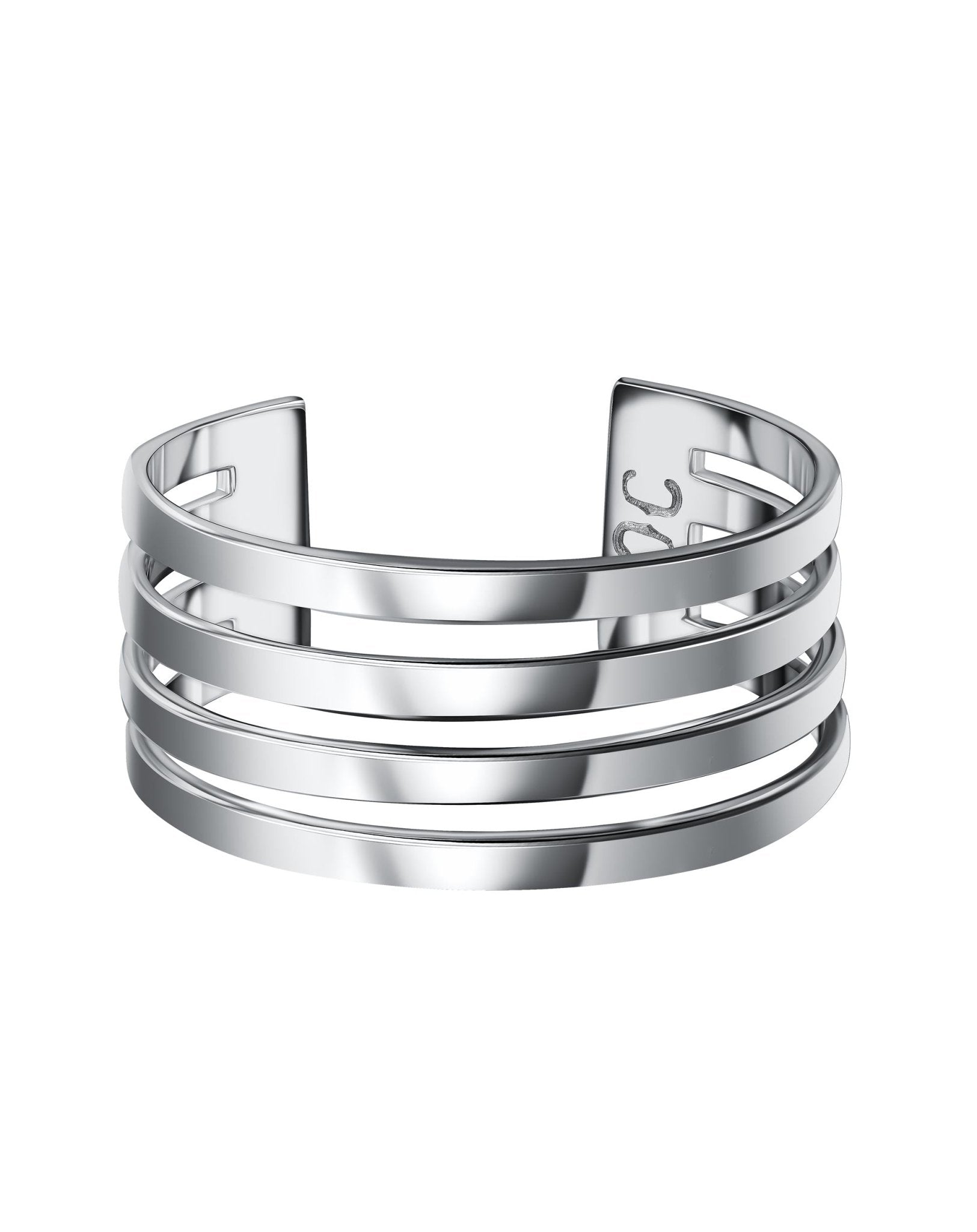 Line Cuff Rhodium - Christina Caruso