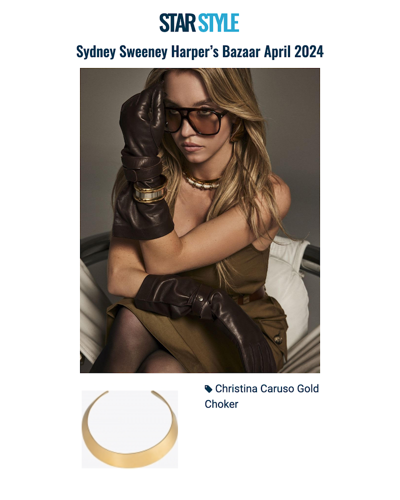 Star Style magazine featuring Sydney Sweeney wearing a Gold Choker