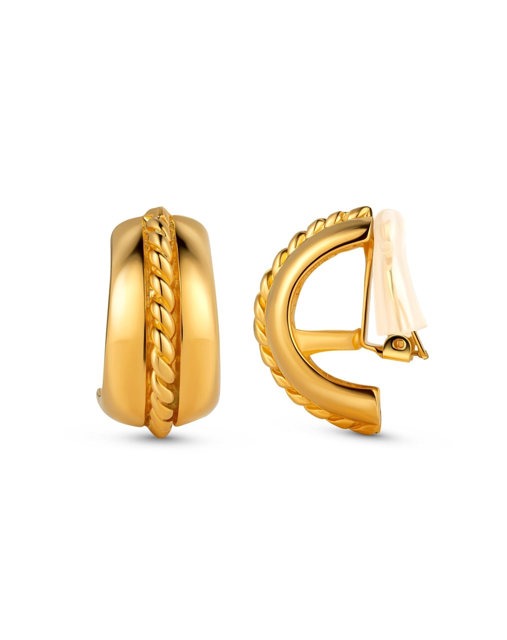 Hoop with Rope Clip - On Earring - Christina Caruso