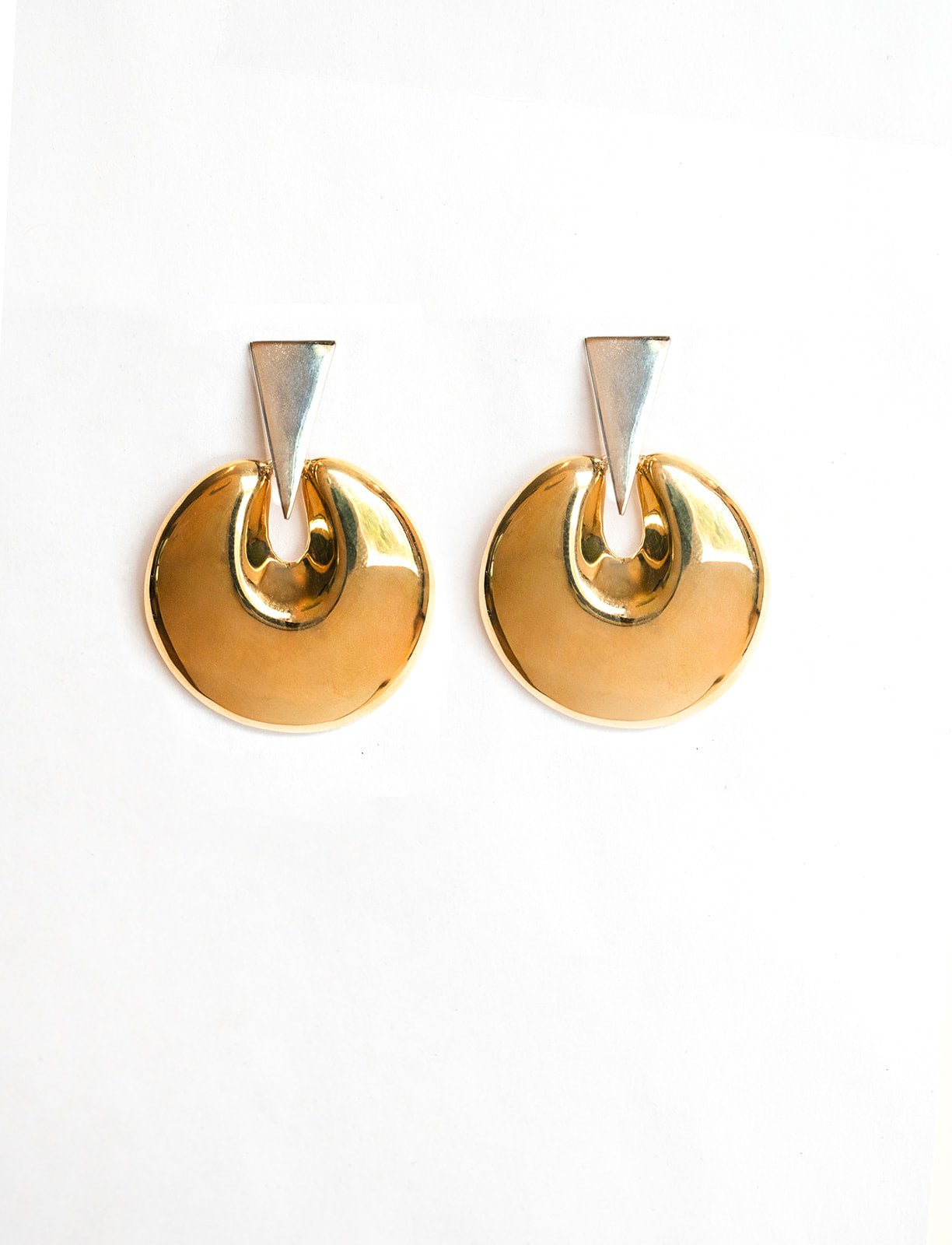 Deco Circle Earring Gold - Christina Caruso