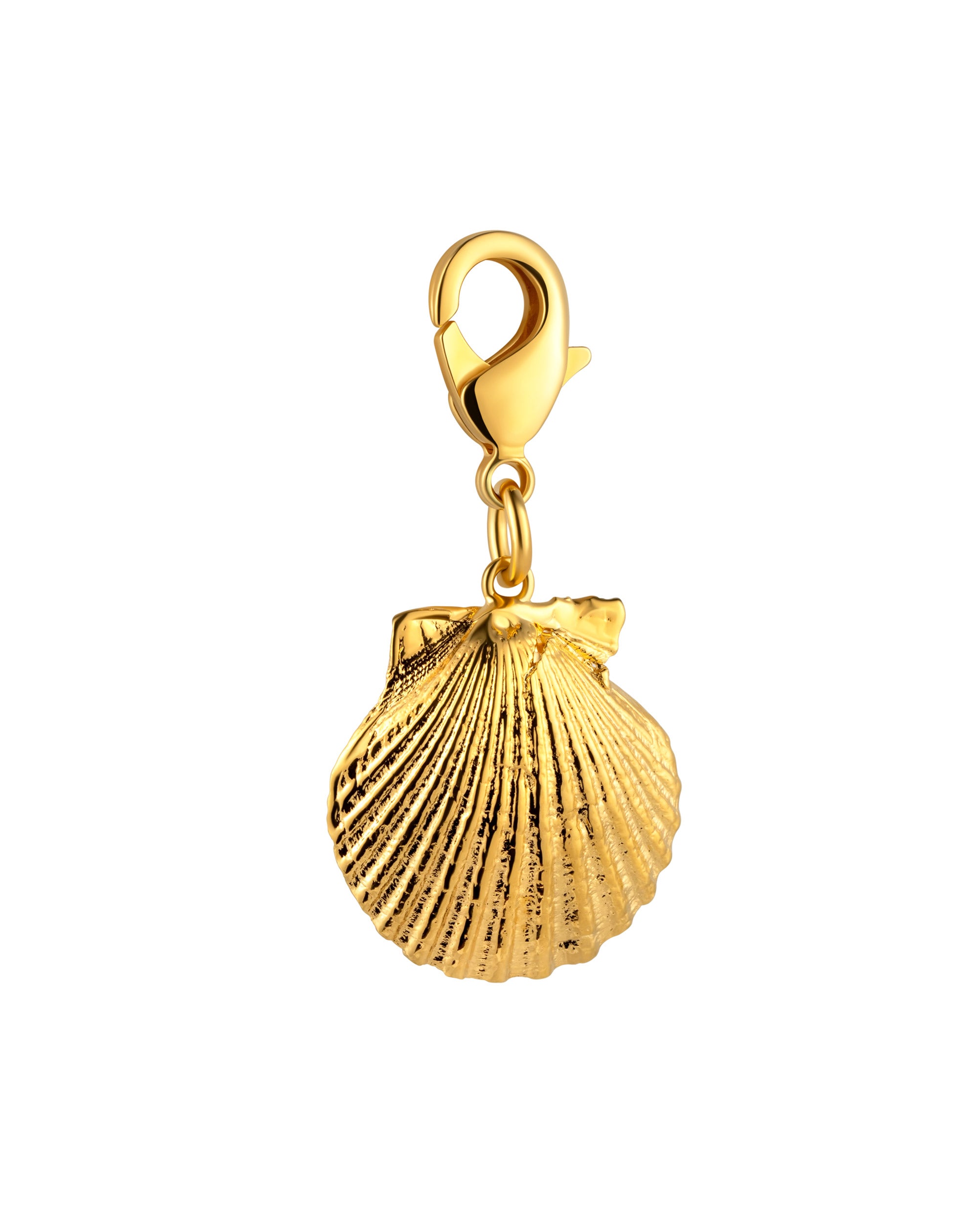 Gold shell pendant