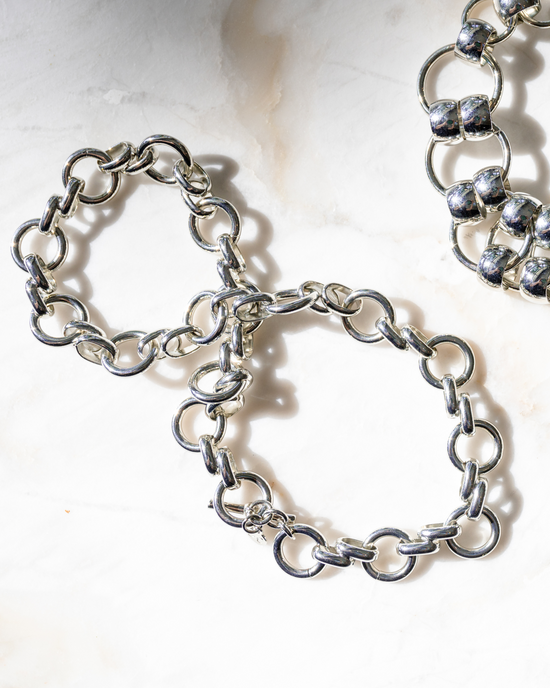 Italian Chain Necklace - Rhodium (silver - tone)