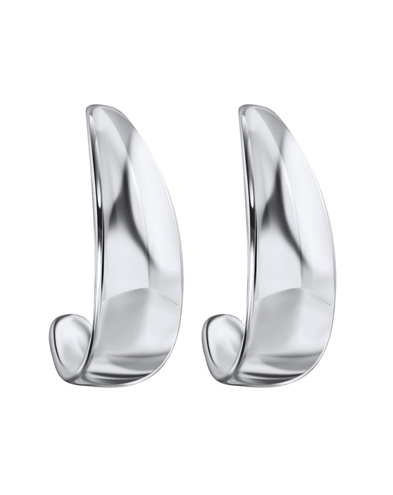 Petal Earring Rhodium (silver-tone)