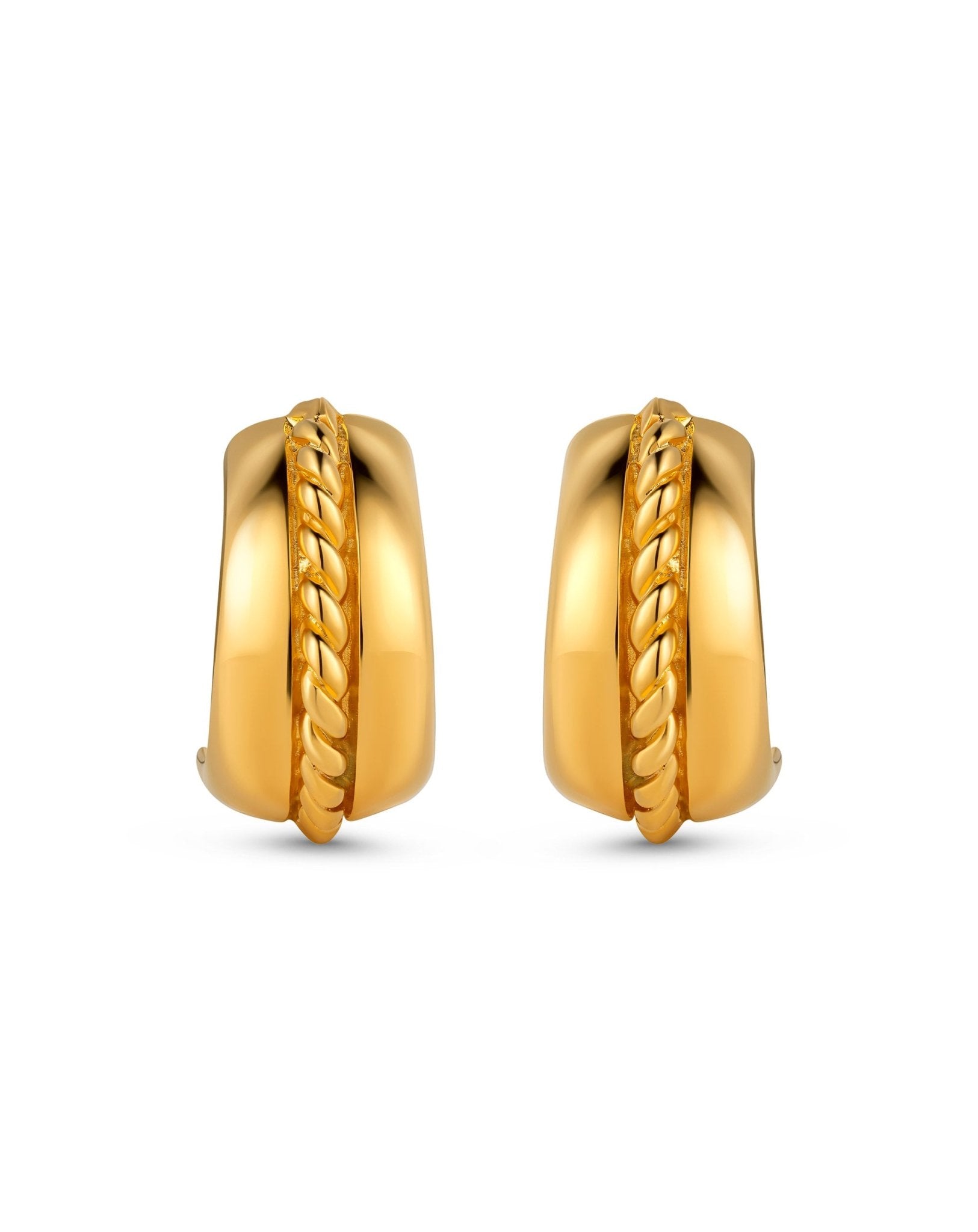 Hoop with Rope Clip - On Earring - Christina Caruso