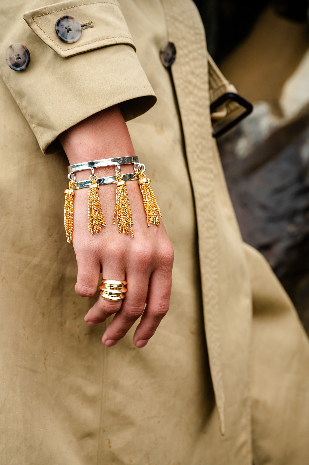 Tassel Cuff | Two Tone