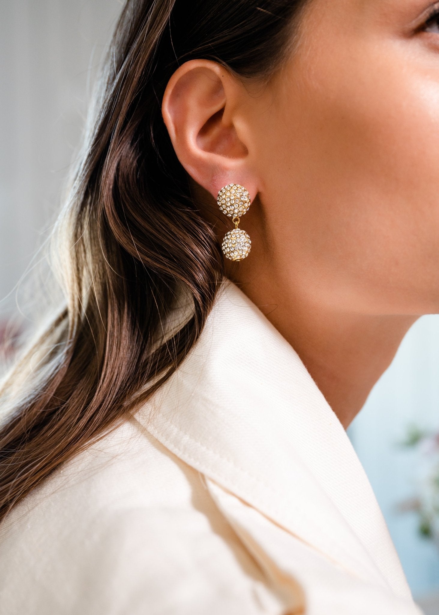 Pave Ball 2 Drop - Christina Caruso