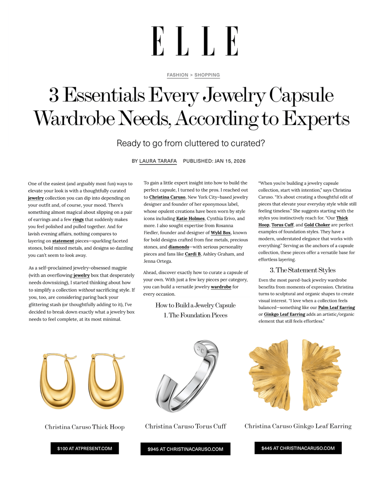 Torus Cuff in Sterling Silver - Christina Caruso