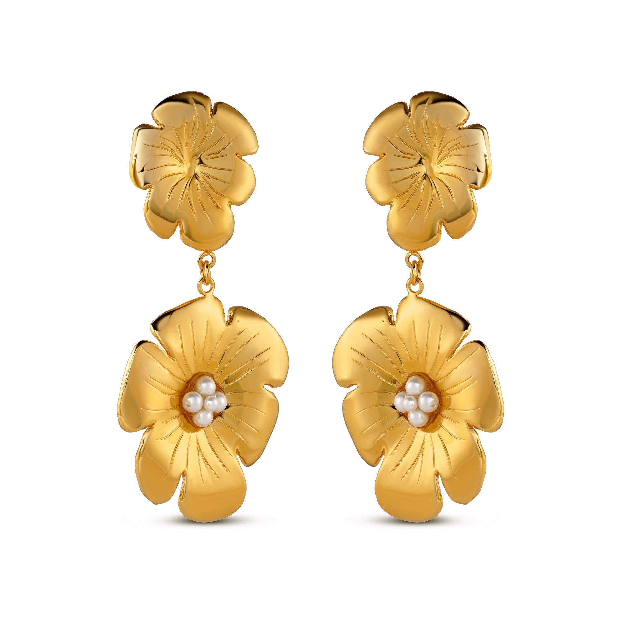 Double Poppy Earring