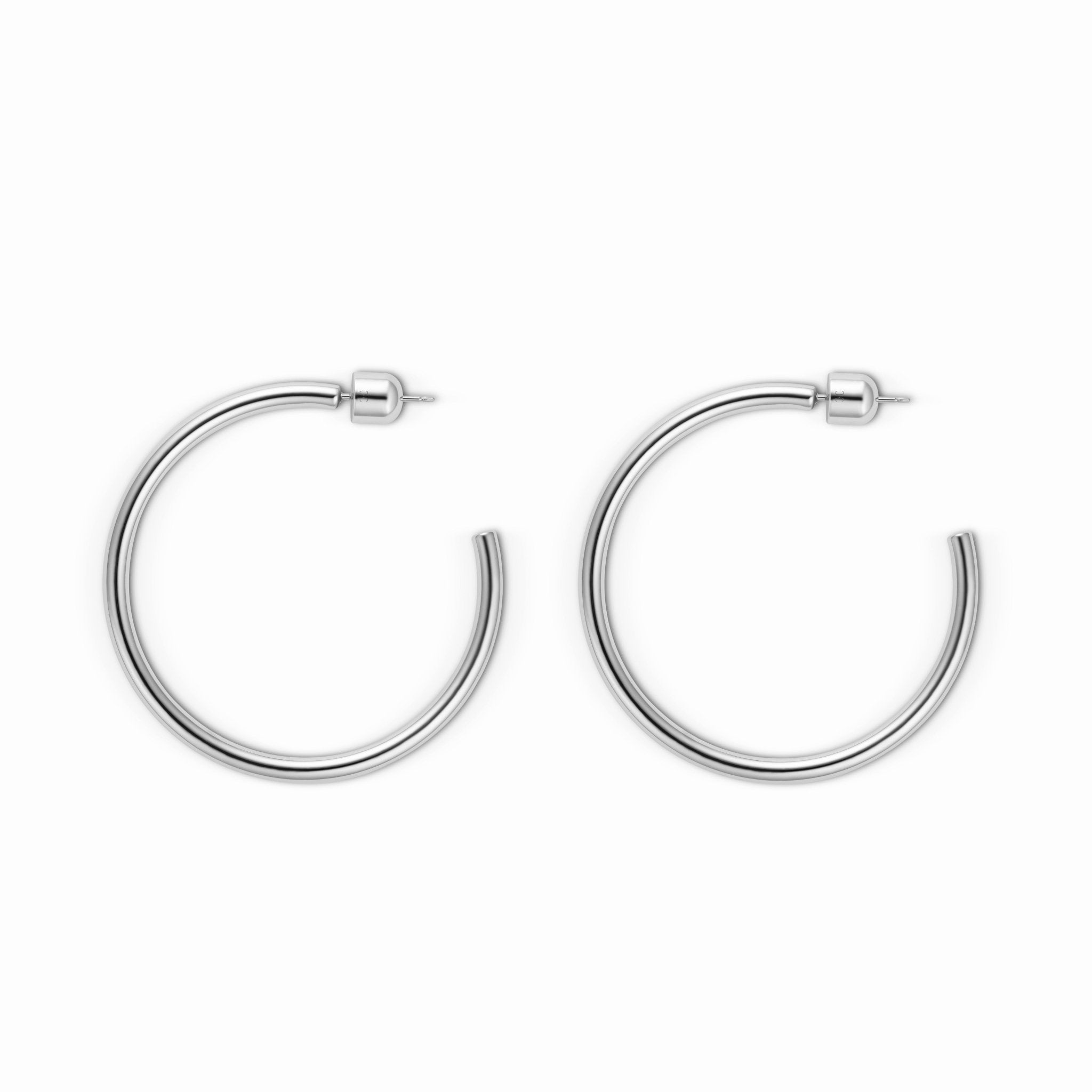 Wire Hoop Silver Tone - Christina Caruso