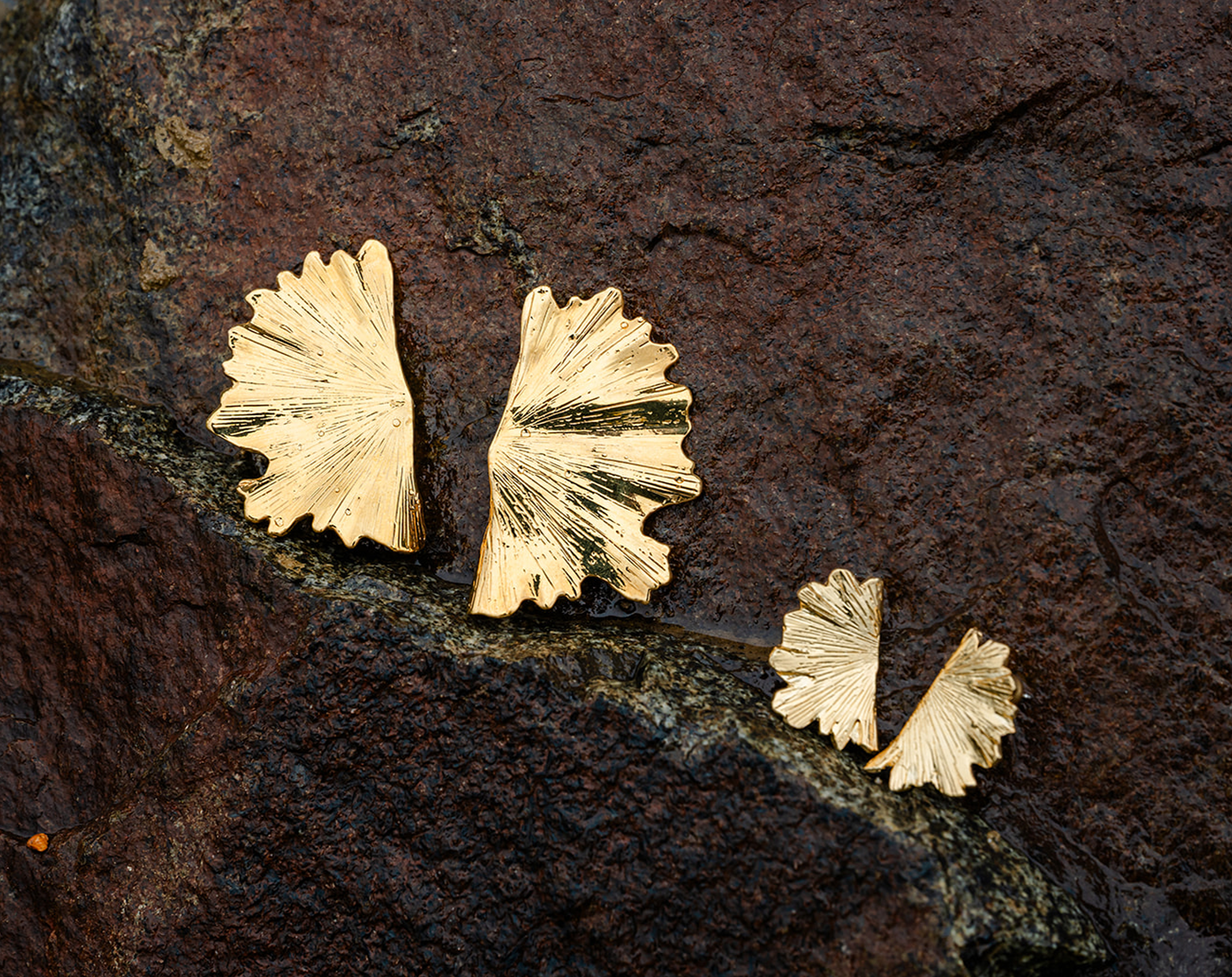 Ginkgo & Baby Ginkgo Earring