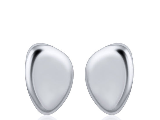 Small Oval Earring (silver - tone)