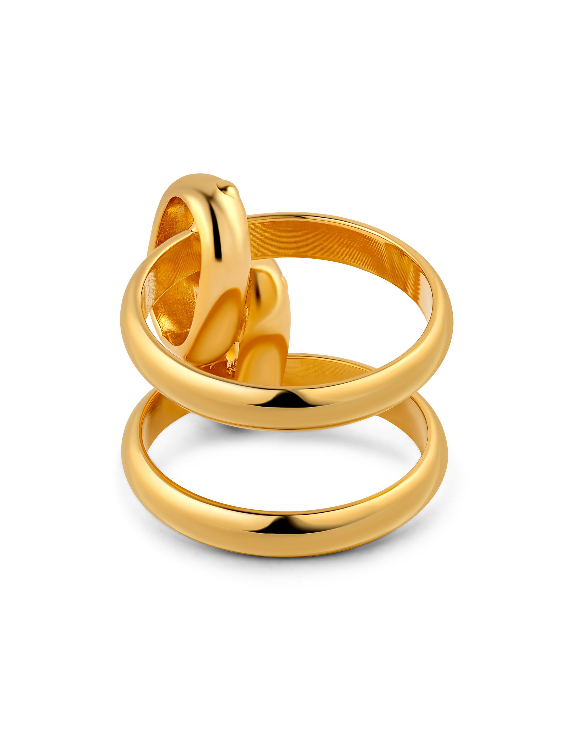Italian Double Ring Back View