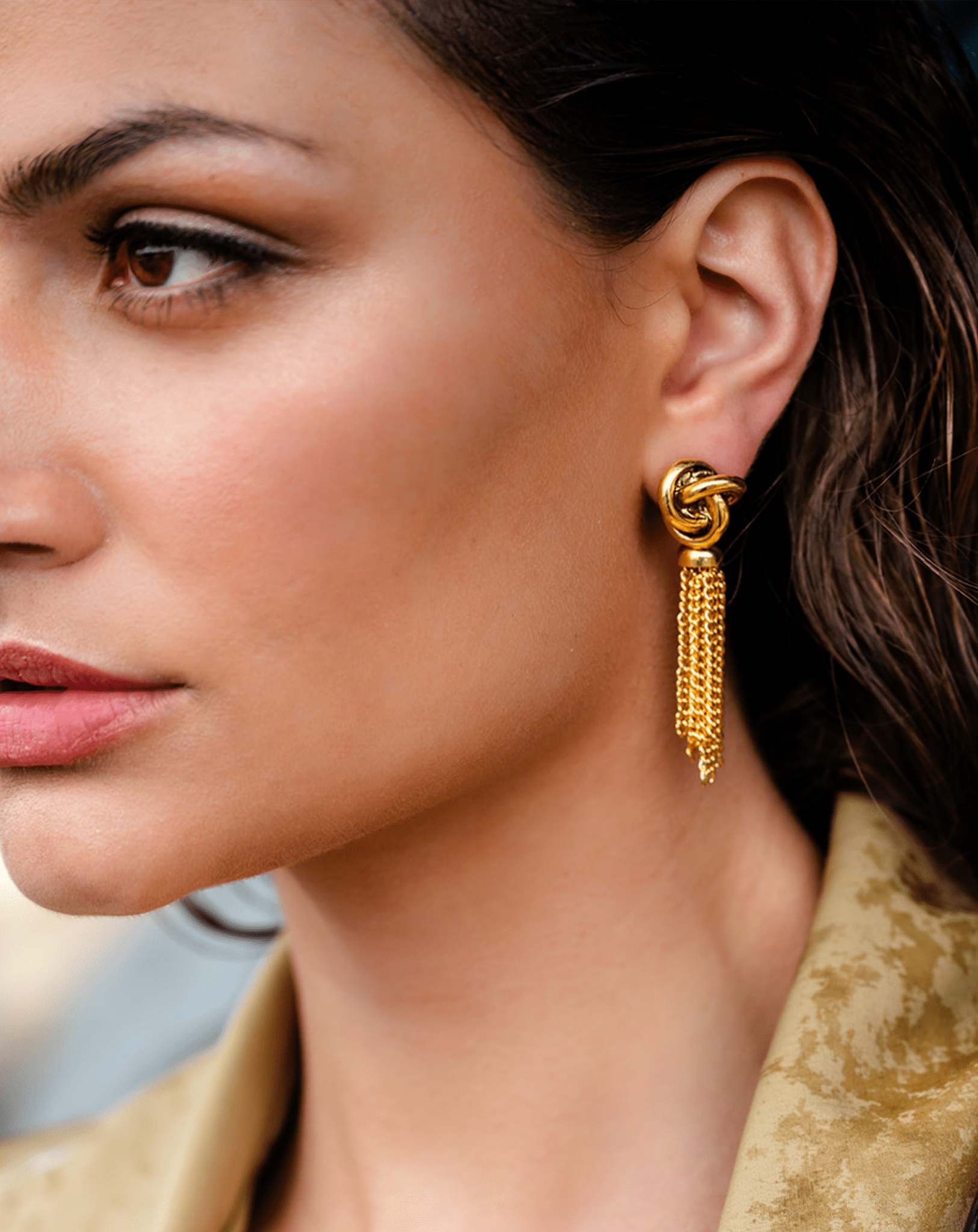 Knot Tassel Earring - Christina Caruso