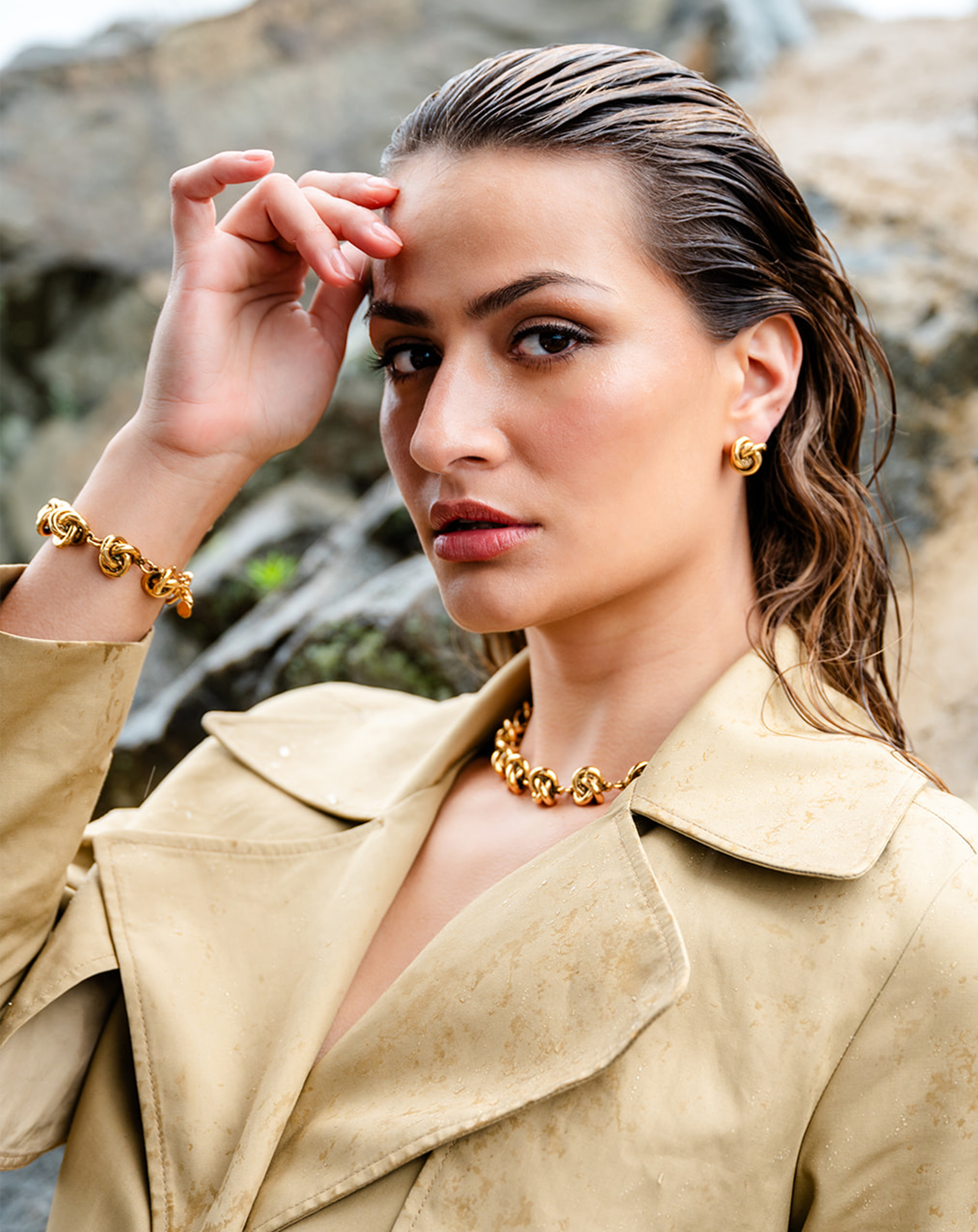 Love Knot Bracelet On Model