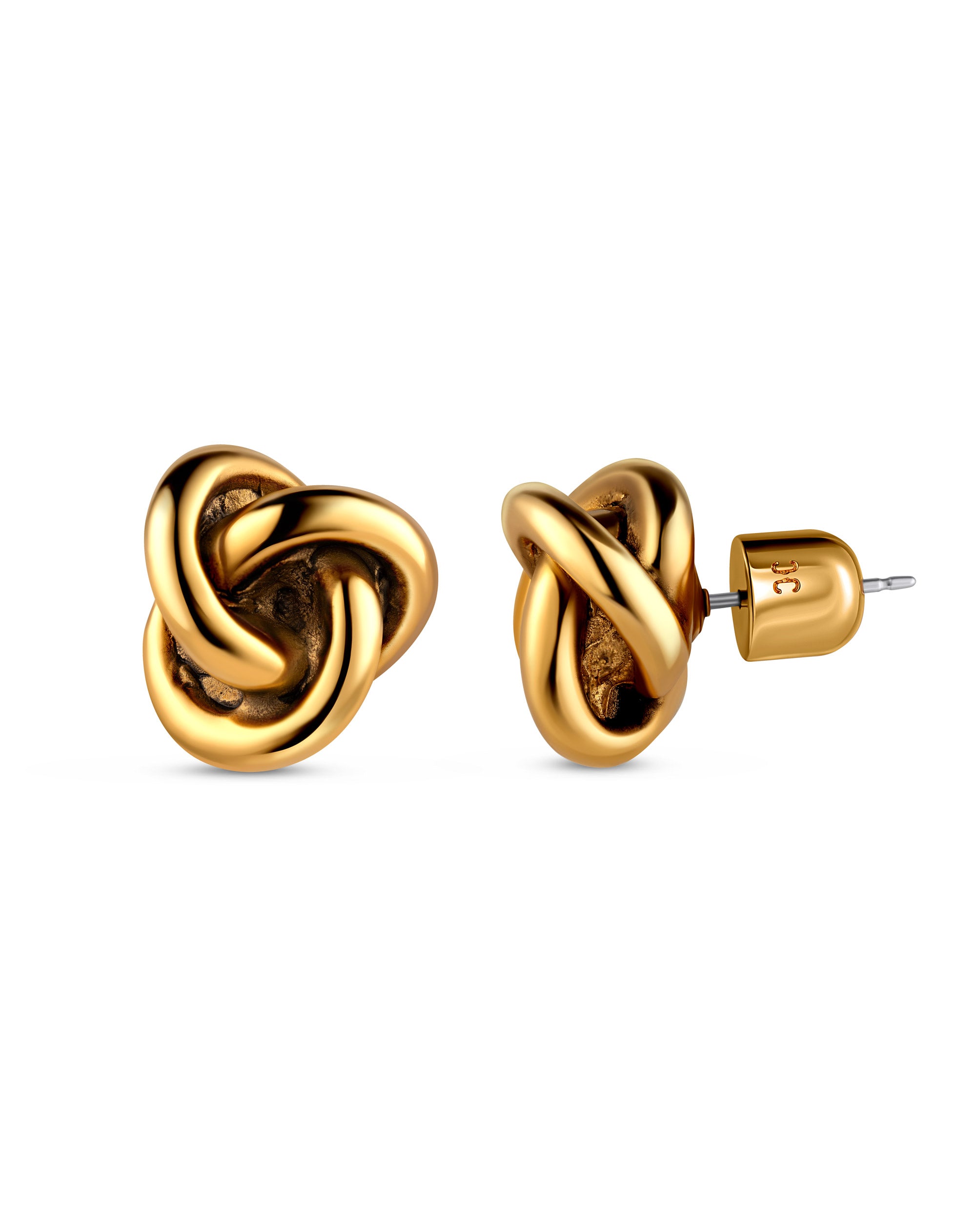 Love Knot Stud Side View