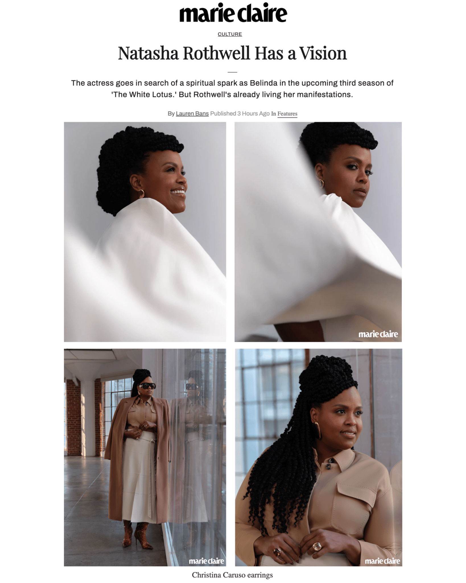 Small Oval Earring - Christina Caruso