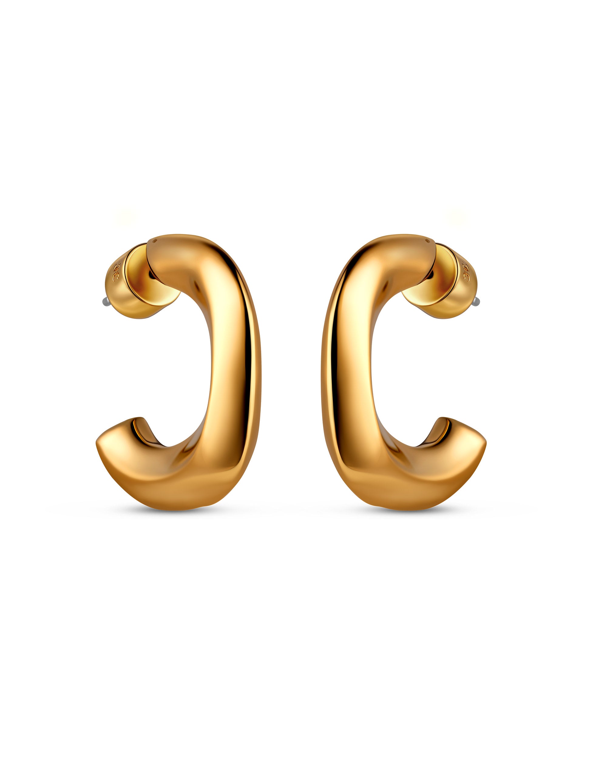  Organic Hoop Earring