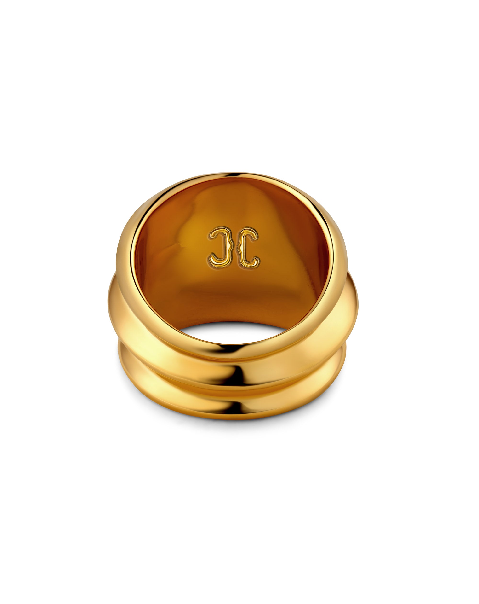 Triple Ring Smooth Back View
