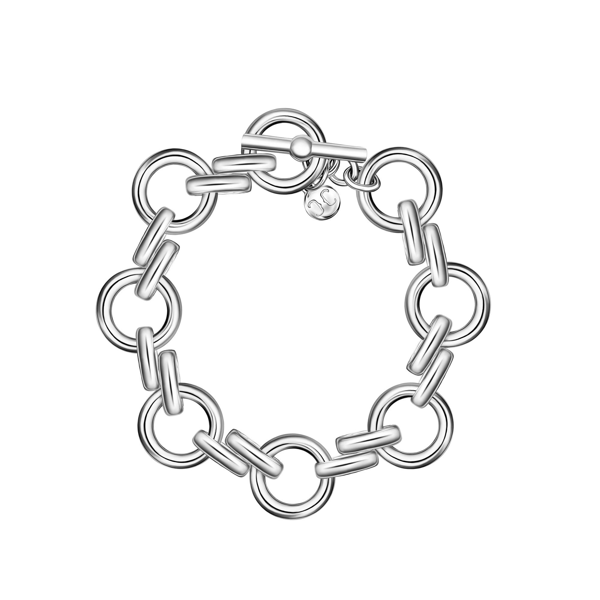 Italian Chain Link Bracelet in silver