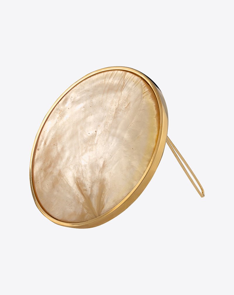 Bezel Set Shell Hair Clip - Christina Caruso