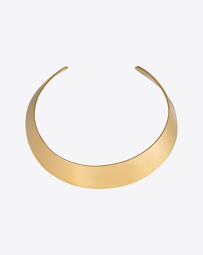 Gold Choker against white background